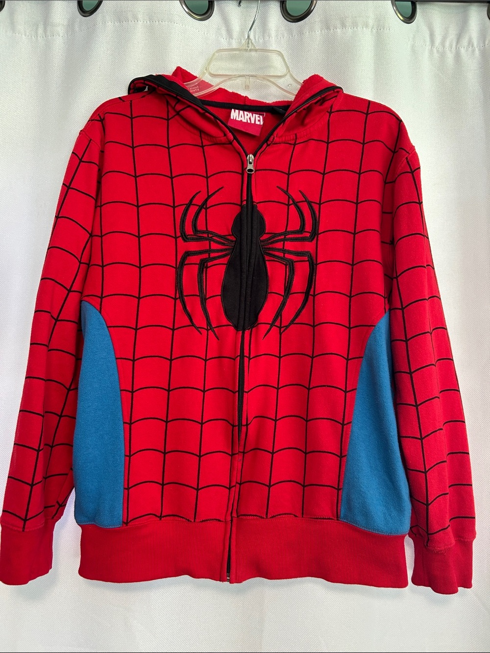 Marvel Red and Blue Spider-Man Zip-Up Hoodie